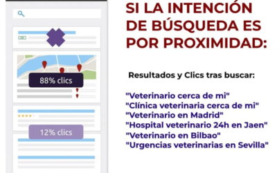 Dónde hacen Clics al buscar un Veterinario